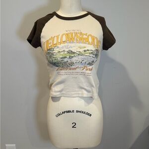 Urban Outfitters “Yellowstone” Cream and Brown Tee